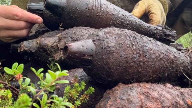 Fant mine ved populær bålplass – mye krigsammunisjon på avveie