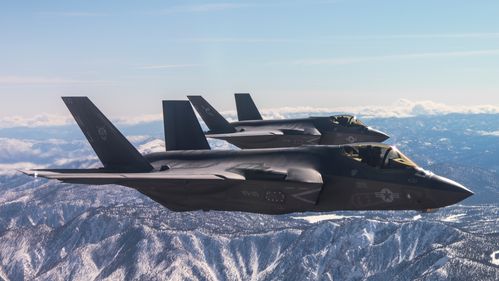 Illustrasjon av F-35-fly styrtet i USA