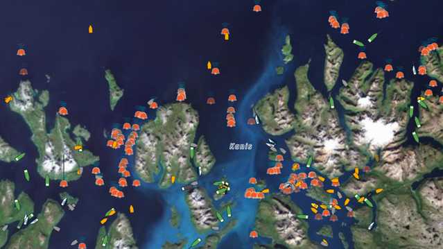 Flere hundre AIS-merkete fiskegarn kan forveksles med skip og føre til kollisjoner