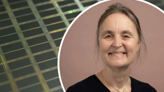 Illustrasjon av Norsk oppstartselskap vil tegne brikke med heliumatomer – skal utfordre ASML