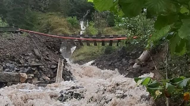 Ras på Sørlandsbanen skyldtes tett stikkrenne