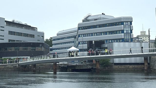 Norges lengste gangbro i aluminium er åpnet
