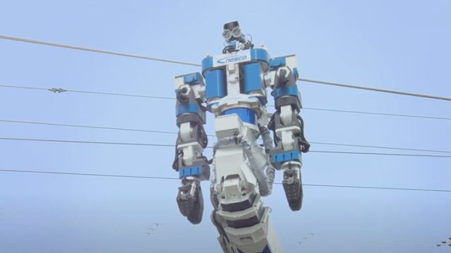 Menneskeliknende robot vedlikeholder toglinjer