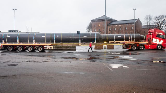 Langt rør fraktet gjennom Oslo natt til torsdag: – Helt i grenseland