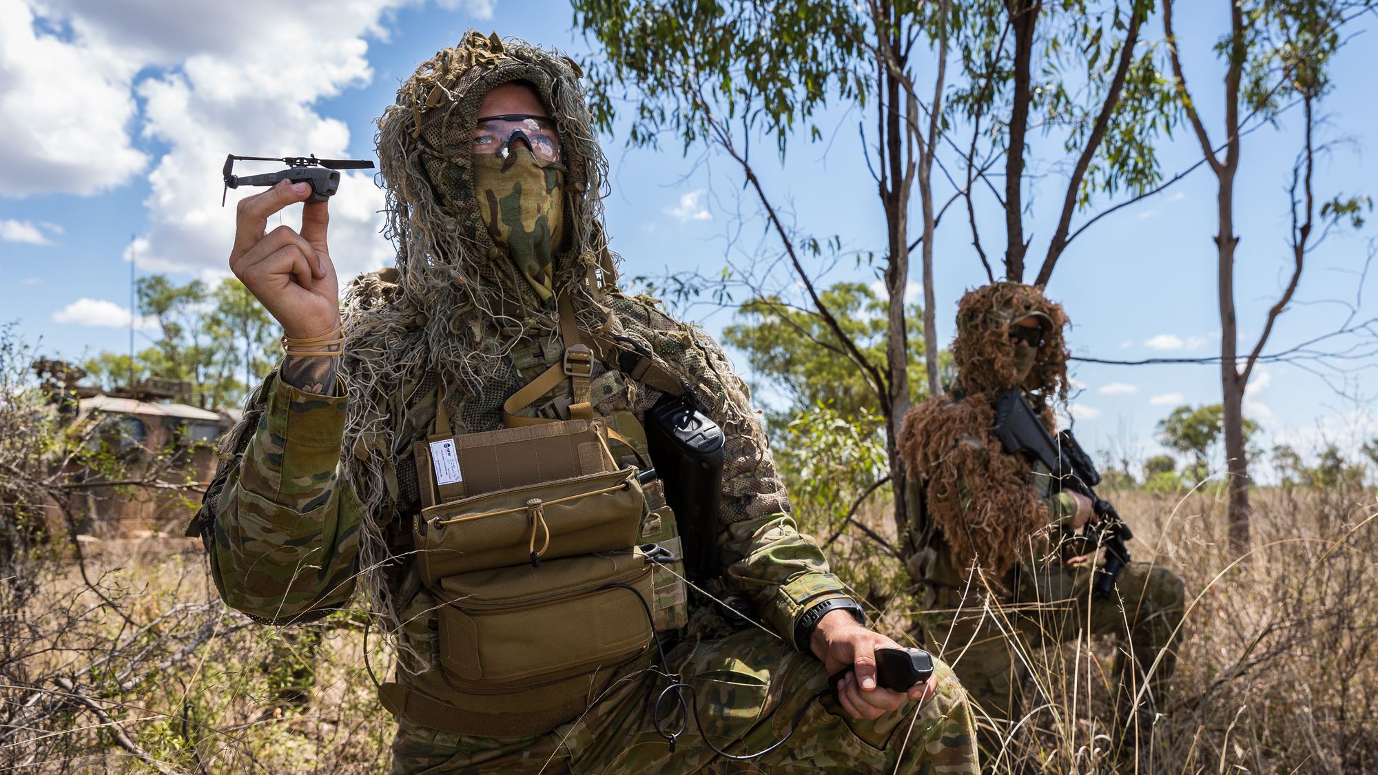 FLIR har inngått store kontrakter i USA og Frankrike. Også Australias forsvar brukes Black Hornet-droner. Dette er fra en øvelse sommeren 2018.