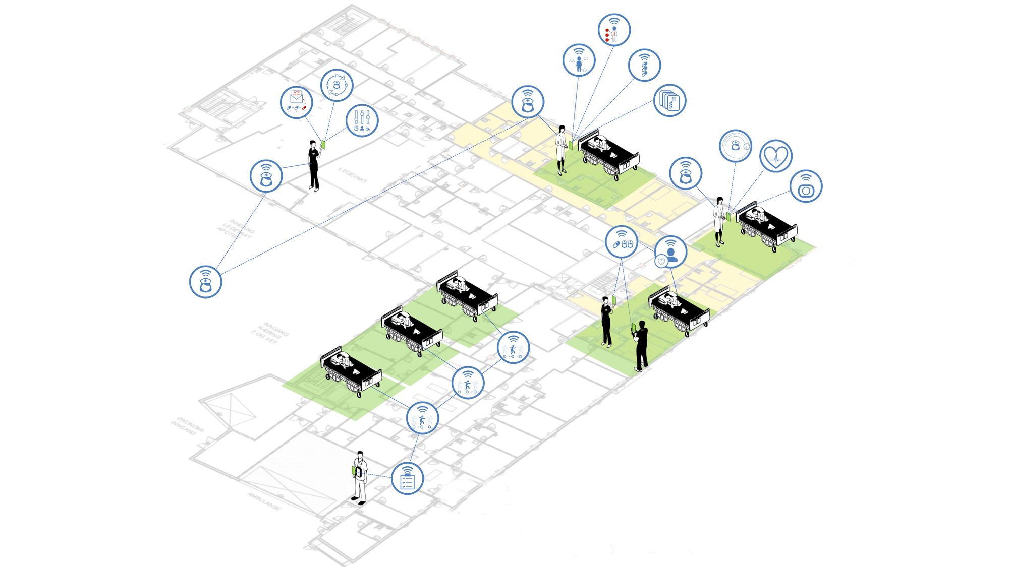 Hospital ITs sensorbaserte system skal gi brukerne av sykehus og andre helsebygg en smartere hverdag.