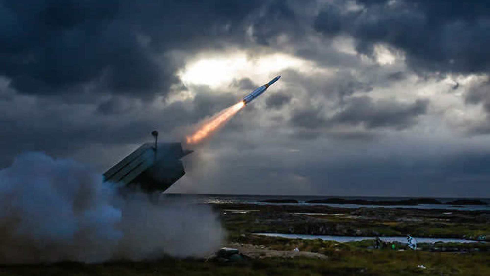 Fra testfyringa av AMRAAM-ER med NASAMS på Andøya for snart tre år siden.