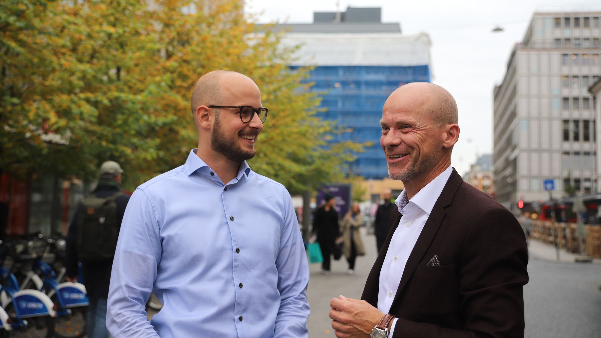 Fra venstre: Dataingeniør Jeroen Vos og daglig leder Rune Tangen i Point Taken.