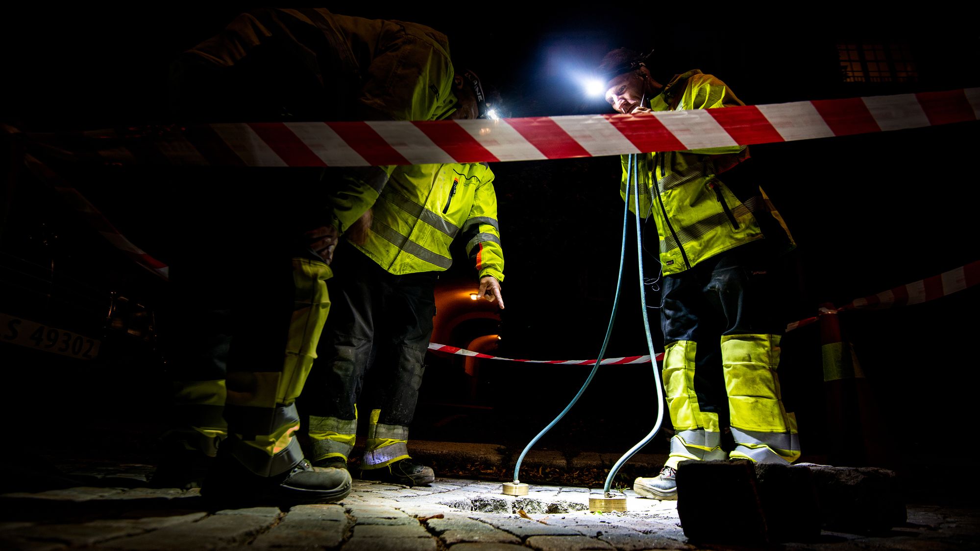 Knut Schulerud, Jose da Silva og Frode Hovind er jobber som nattlyttere i Oslo sentrum. Nå mener ledelsen i Oslo kommunes Vann- og avløpsetat at teknologien kan erstatte nattlyttertjenesten. 