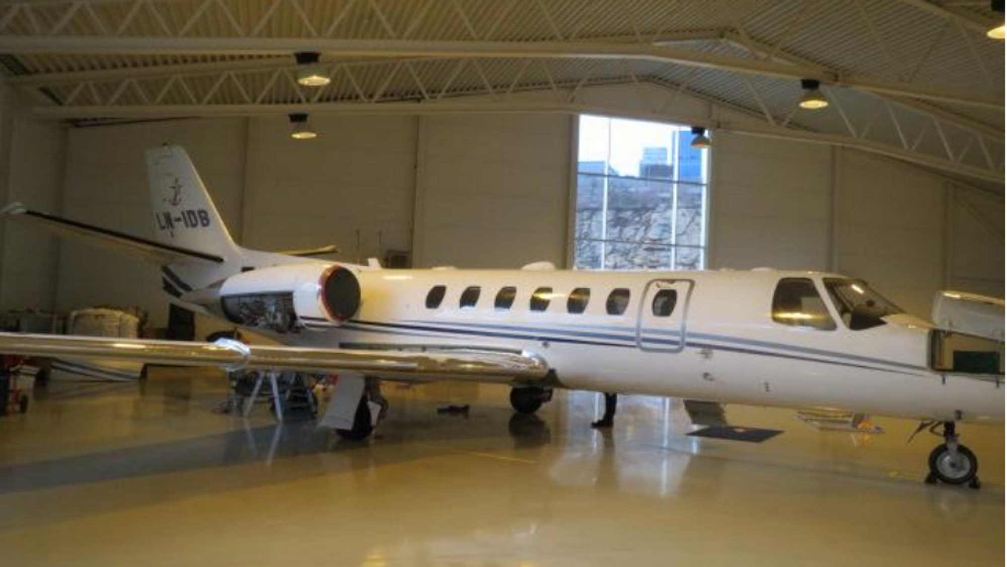 Dette Cessna 560 Encore-flyet, produsert i 2003, ble såpass skadet at det ikke var regningssvarende å reparere det.