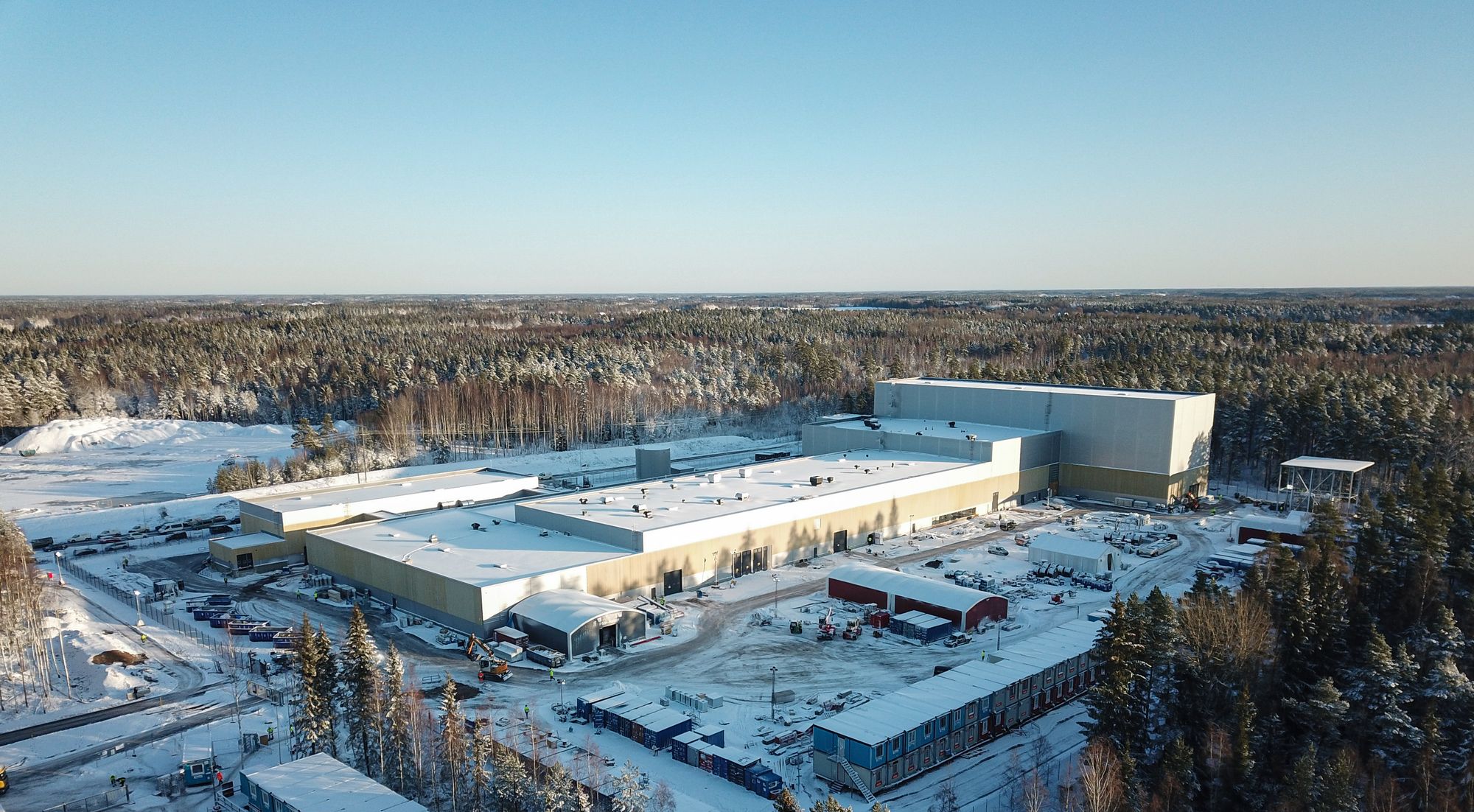Batterilab'en i Sverige. Her bygget Northvolt opp en gigafabrikk for å produsere celler til batteripakker.