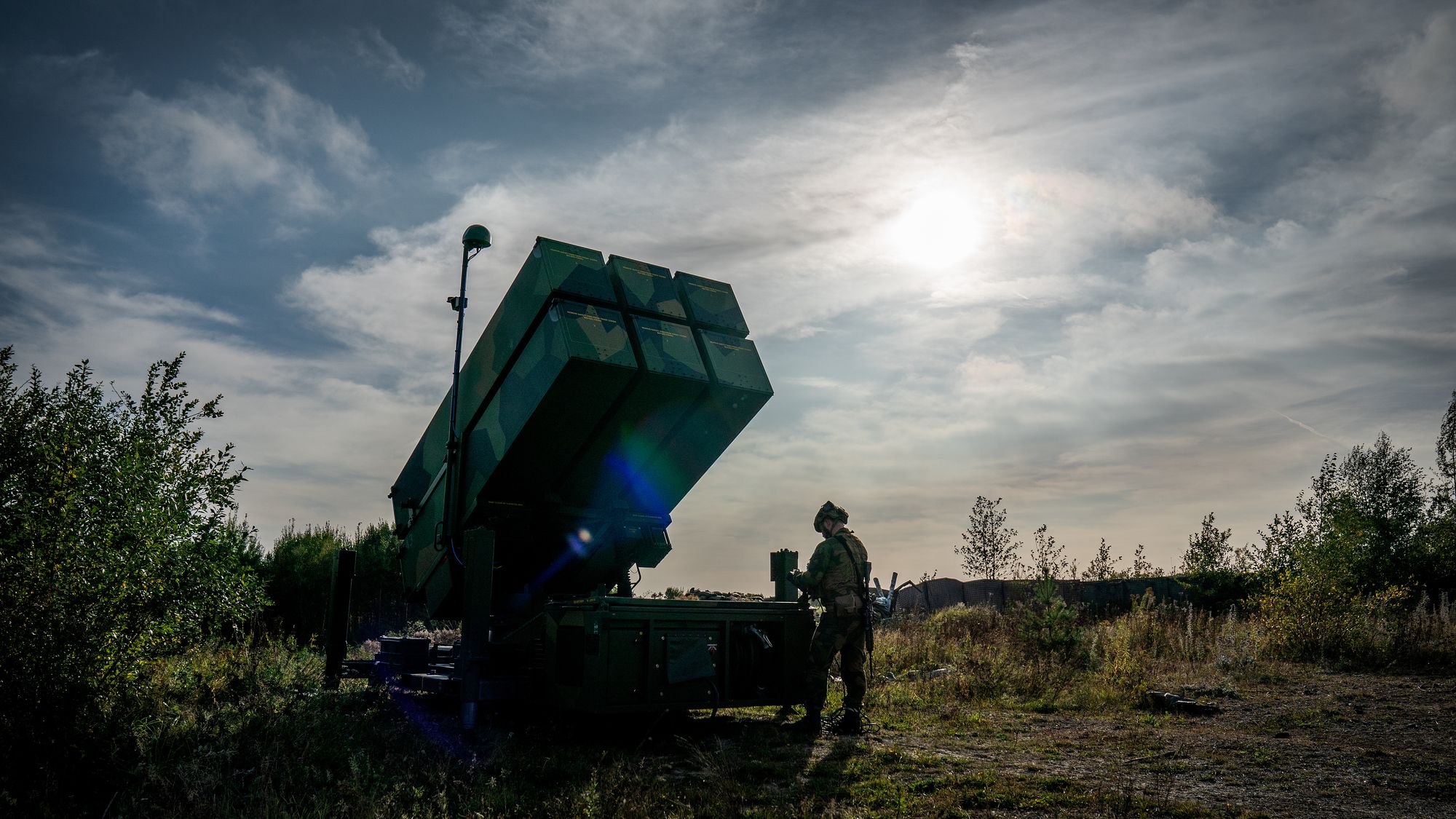 Fra en øvelse på Rygge i høst med det nyoppgraderte luftvernsystemet Nasams III.