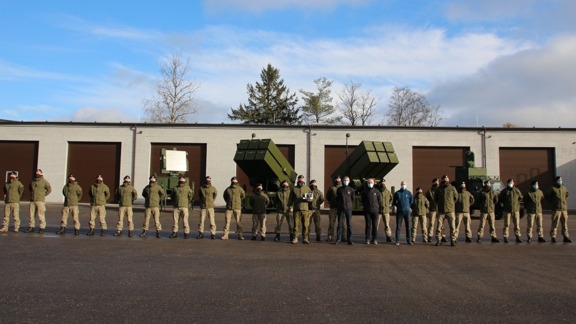 Seremoni for Litauens nyanskaffede Nasams-luftvern.