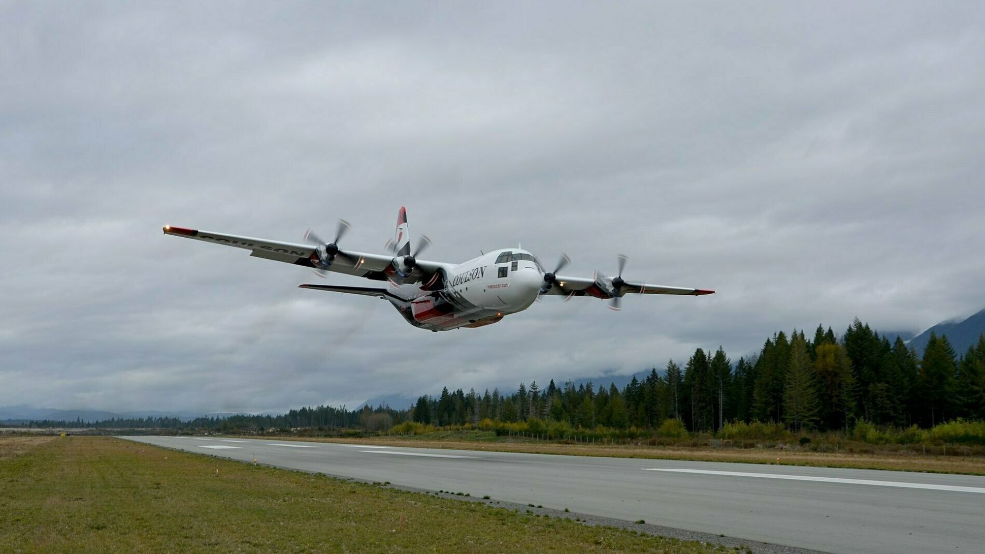 C-130H Hercules (norsk serienummer 956) er nå registrert N132CG, men har beholdt navnet «Ty». Etter ombygging til brannslukkingsfly er det nå klart for nye oppdrag.