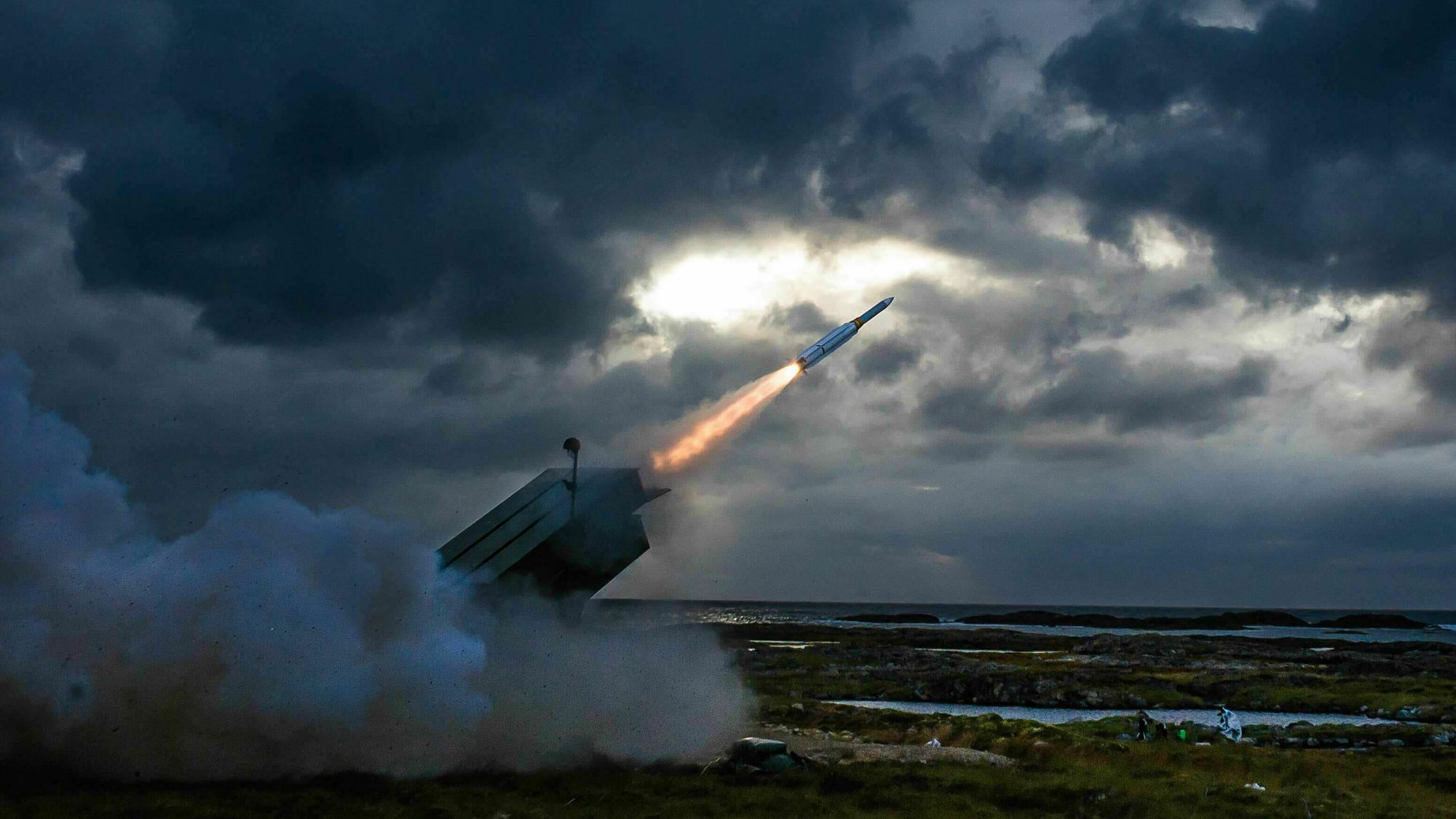 AMRAAM-ER testskytes fra Andøya 31. august 2016.