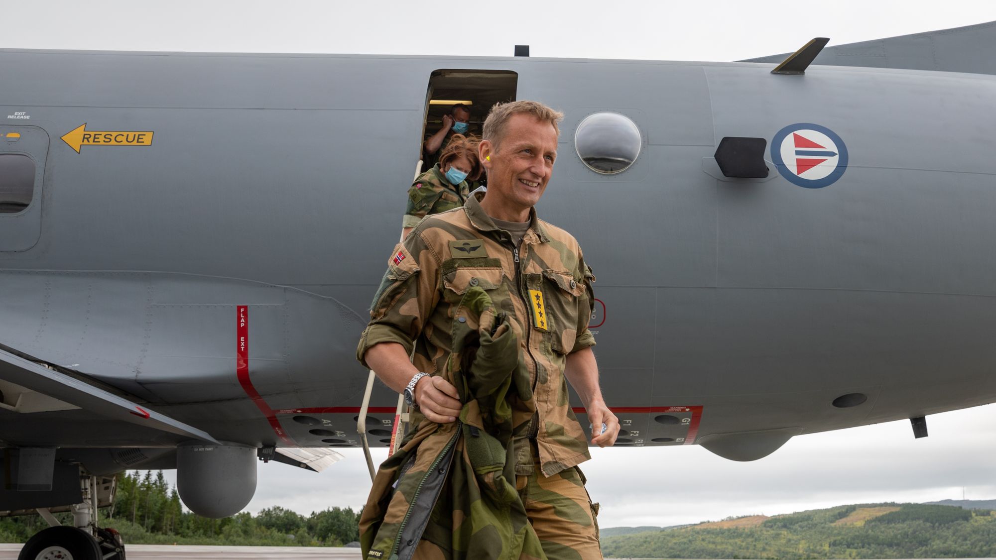 General Eirik Kristoffersen ankom Evenes i en P-3 Orion på sin første reise som forsvarssjef i august 2020. I august i år starter F-35A forberedelser til å overta QRA-beredskapen herfra.