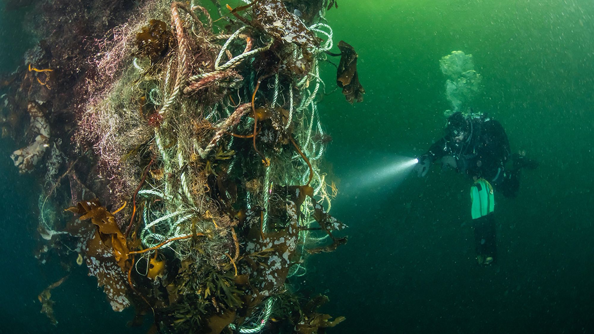 Tapte fiskeredskapet fortsetter å fiske i mange år.