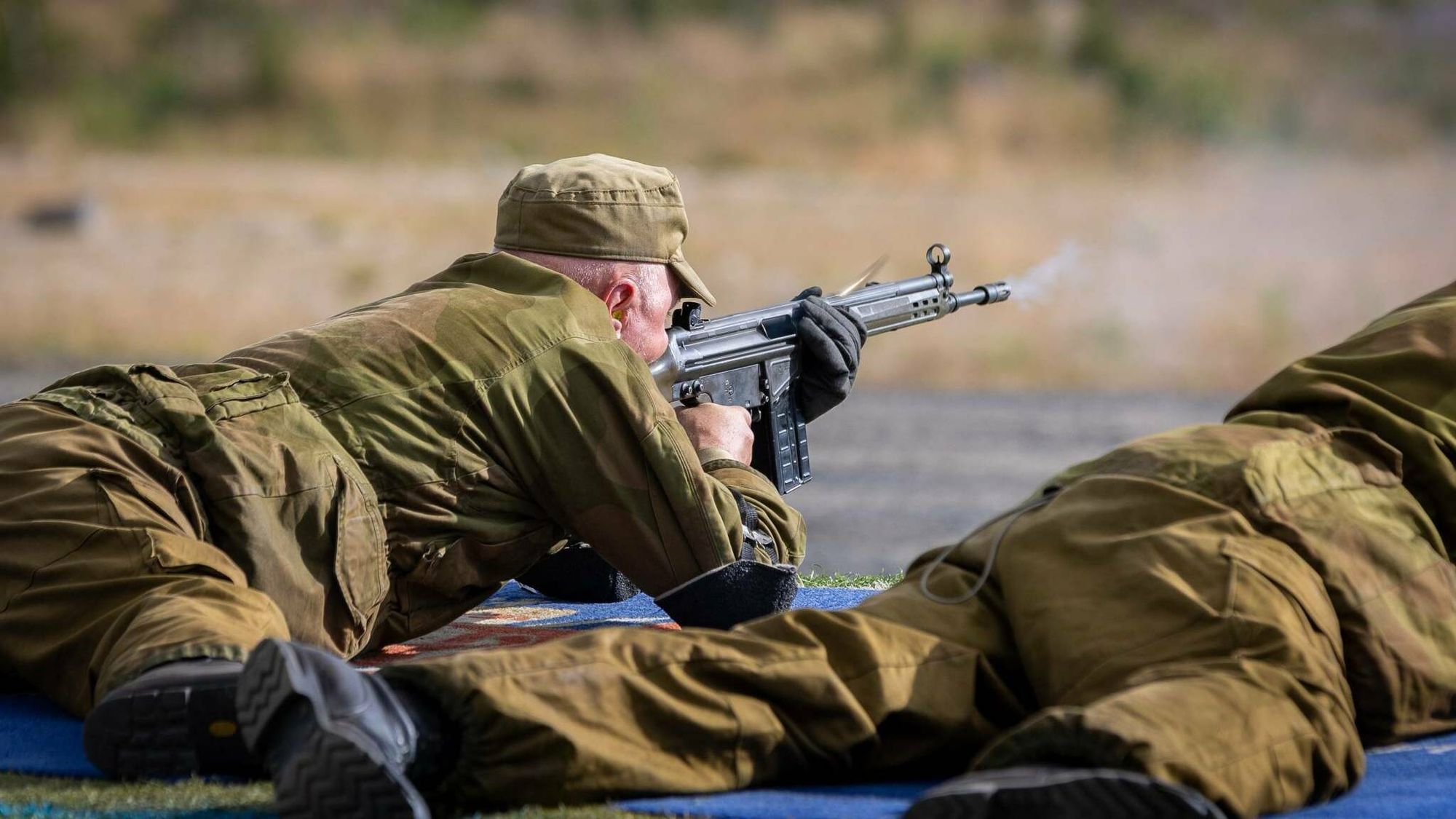 Her skytes det med AG3 under militært NM og finale for siste gang.