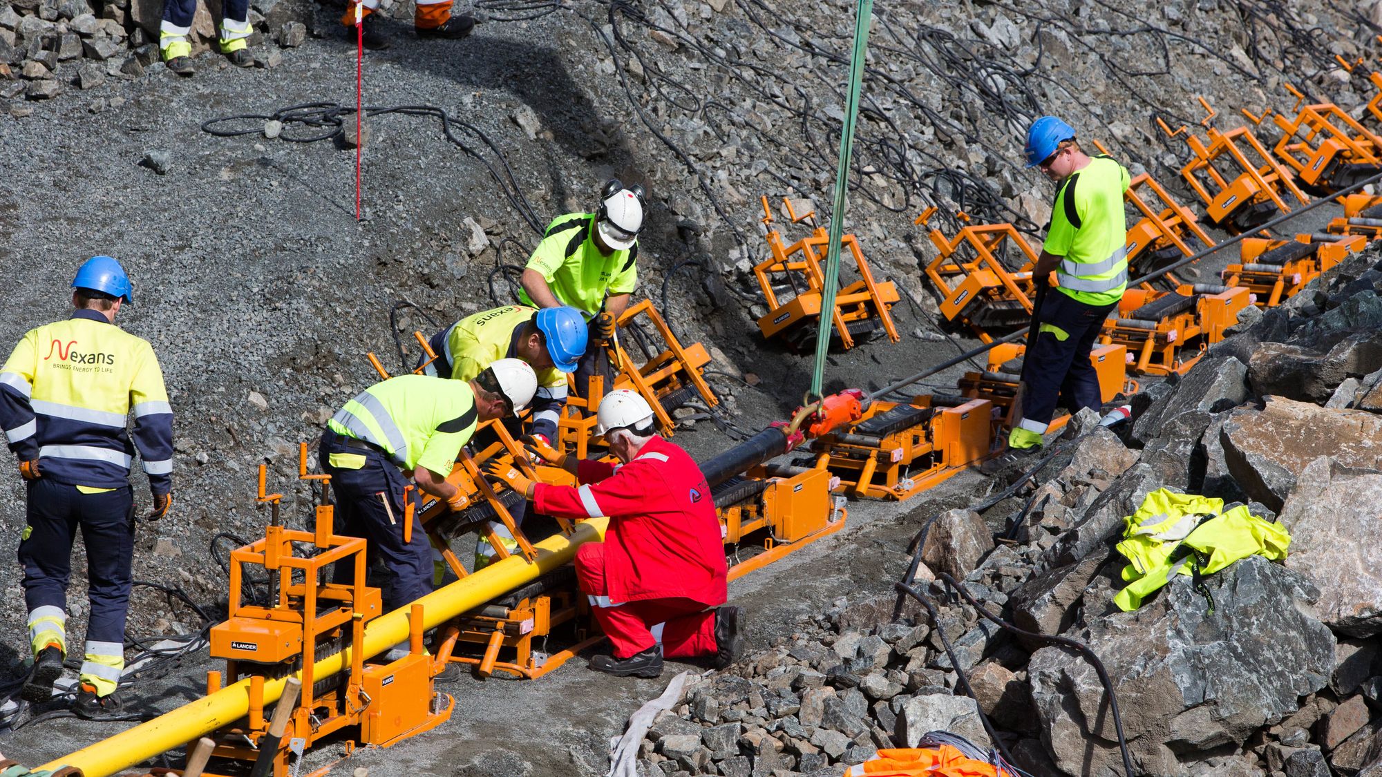 Juridisk skal det mye til å strupe handelen på en kraftkabel. Bildet er fra byggingen av Nordlink-kabelen til Tyskland.