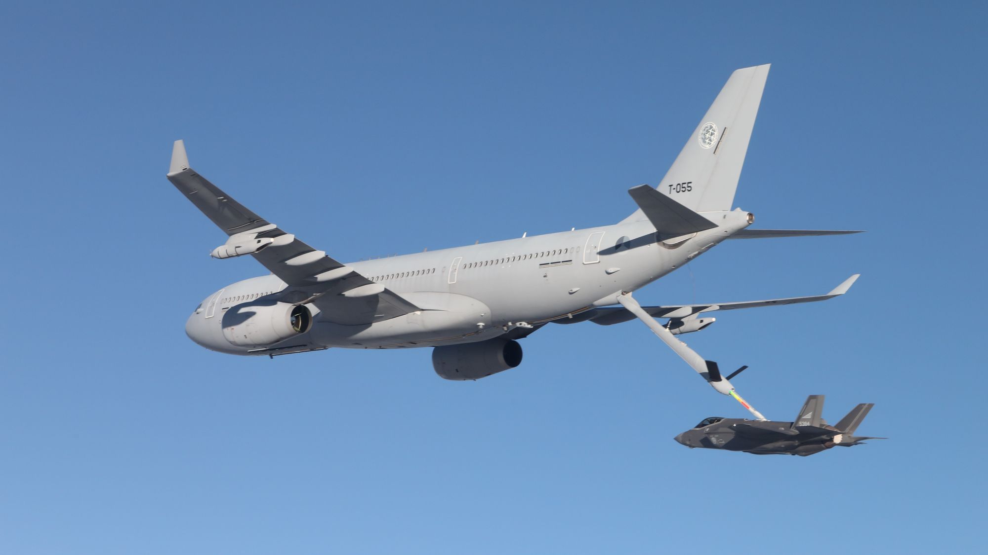 Fredag gjennomførte norske F-35A lufttanking fra et A330 MRTT fra den flernasjonale tankflåten for første gang.