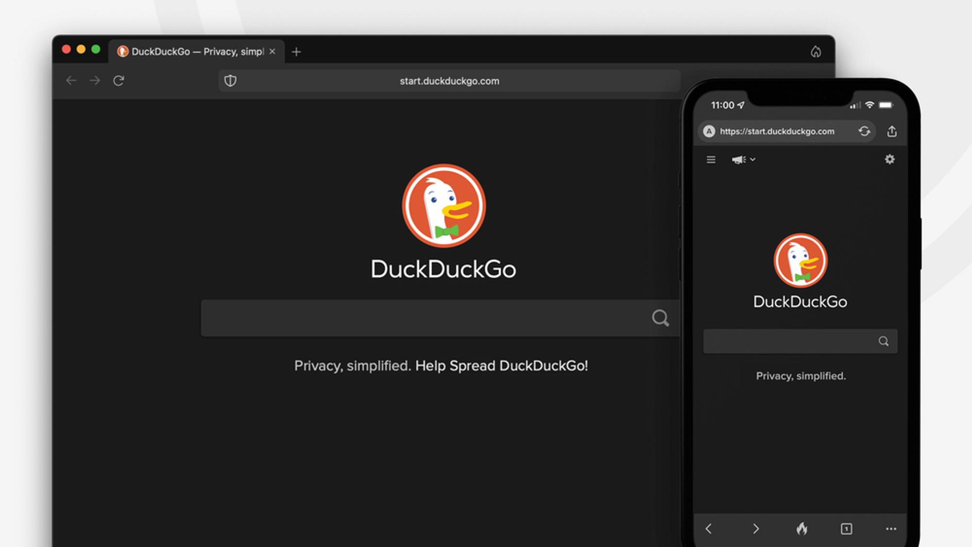 Duckduckgo tar mobilnettleseren sin over til PC-plattformen.