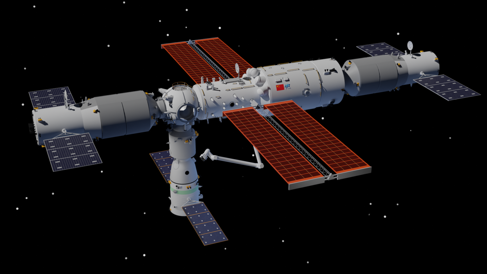 Kineserne begynte å bygge sin egen romstasjon – Tiangong –  etter at landet ble utelukket fra Den internasjonale romstasjonen (ISS).