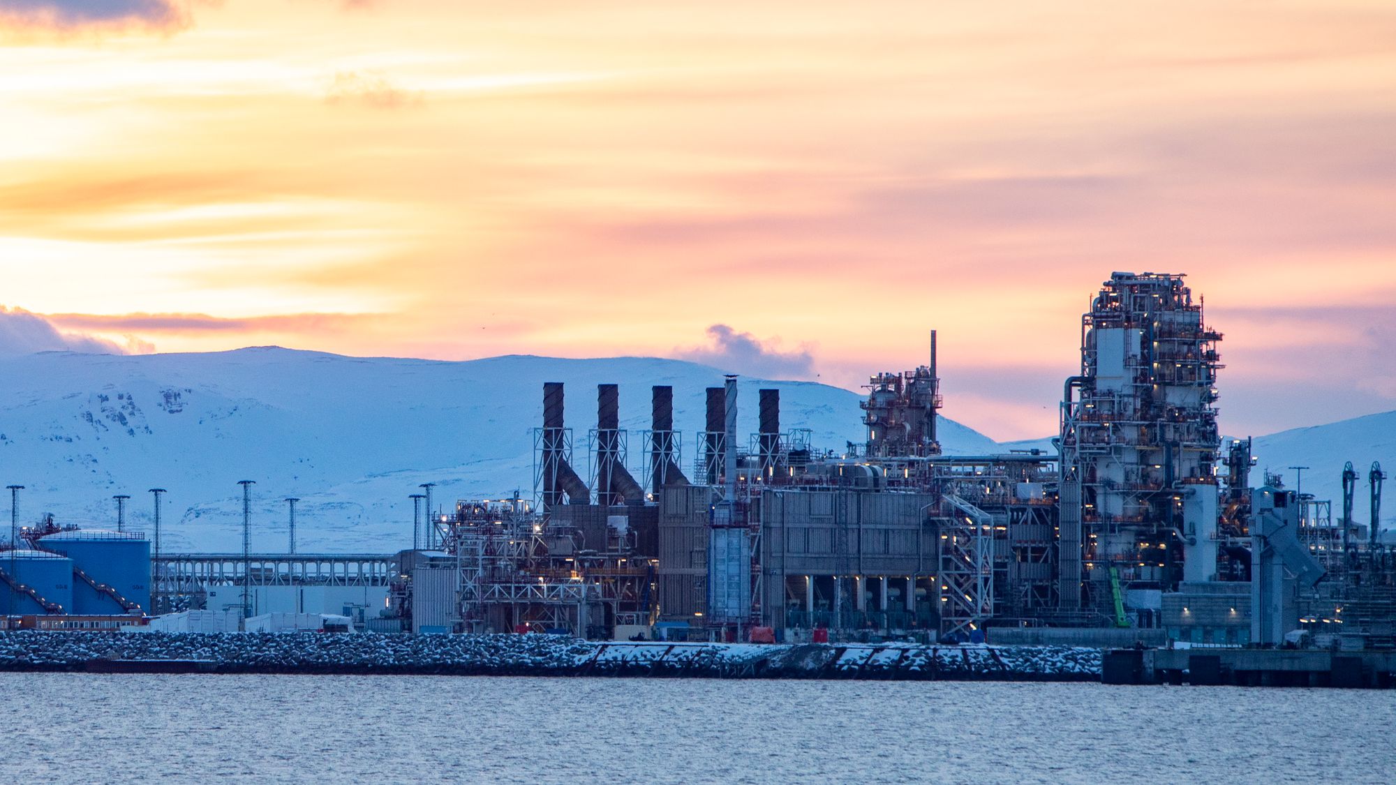 Hammerfest LNG, som ligger på Melkøya utenfor Hammerfest.