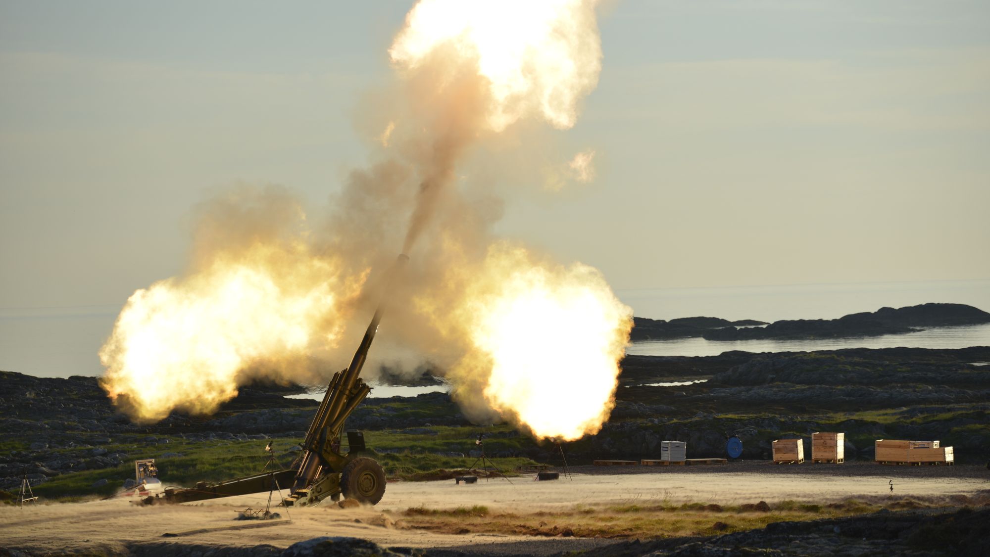 Tirsdag 28. juni gjennomførte Nammo og Boeing fem vellykkede testskudd med ramjetammunisjonen som er under utvikling.