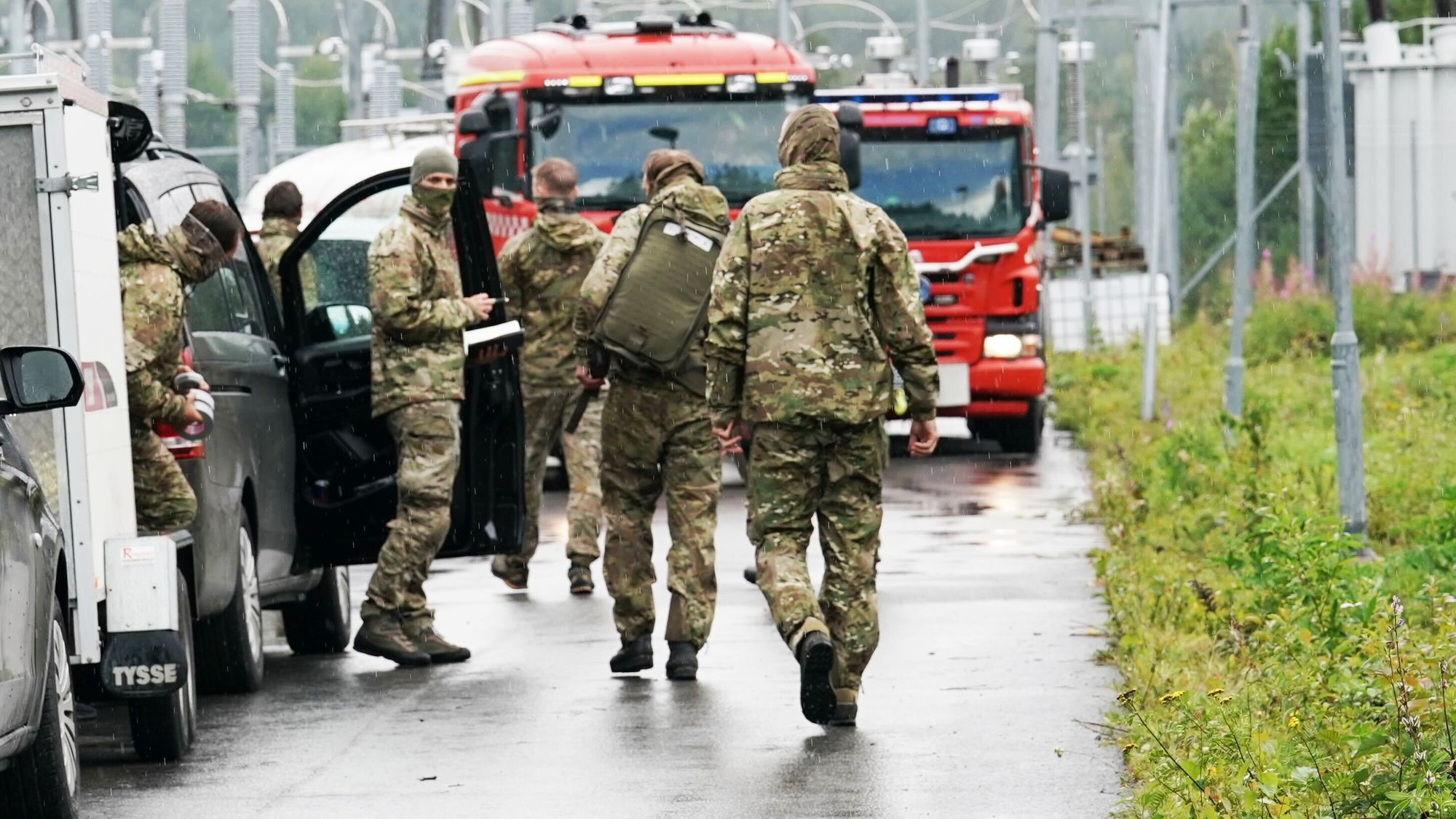 Forsvaret er på plass ved kraftverket i Glomma.