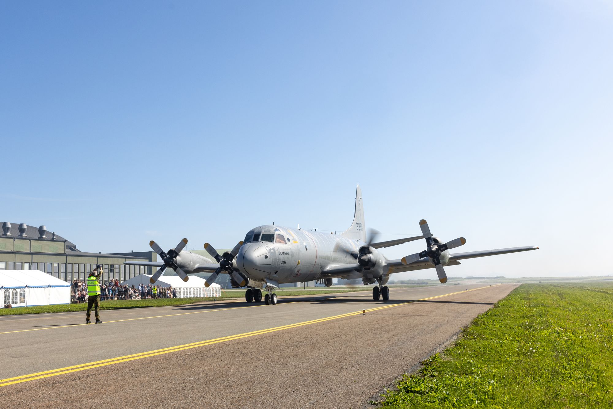 Norsk P-3 Orion på Andøya flystasjon etter at P-3 Orion var på sitt siste operative oppdrag sommeren 2023. Planen er at det skal flys langtrekkende droner herfra.