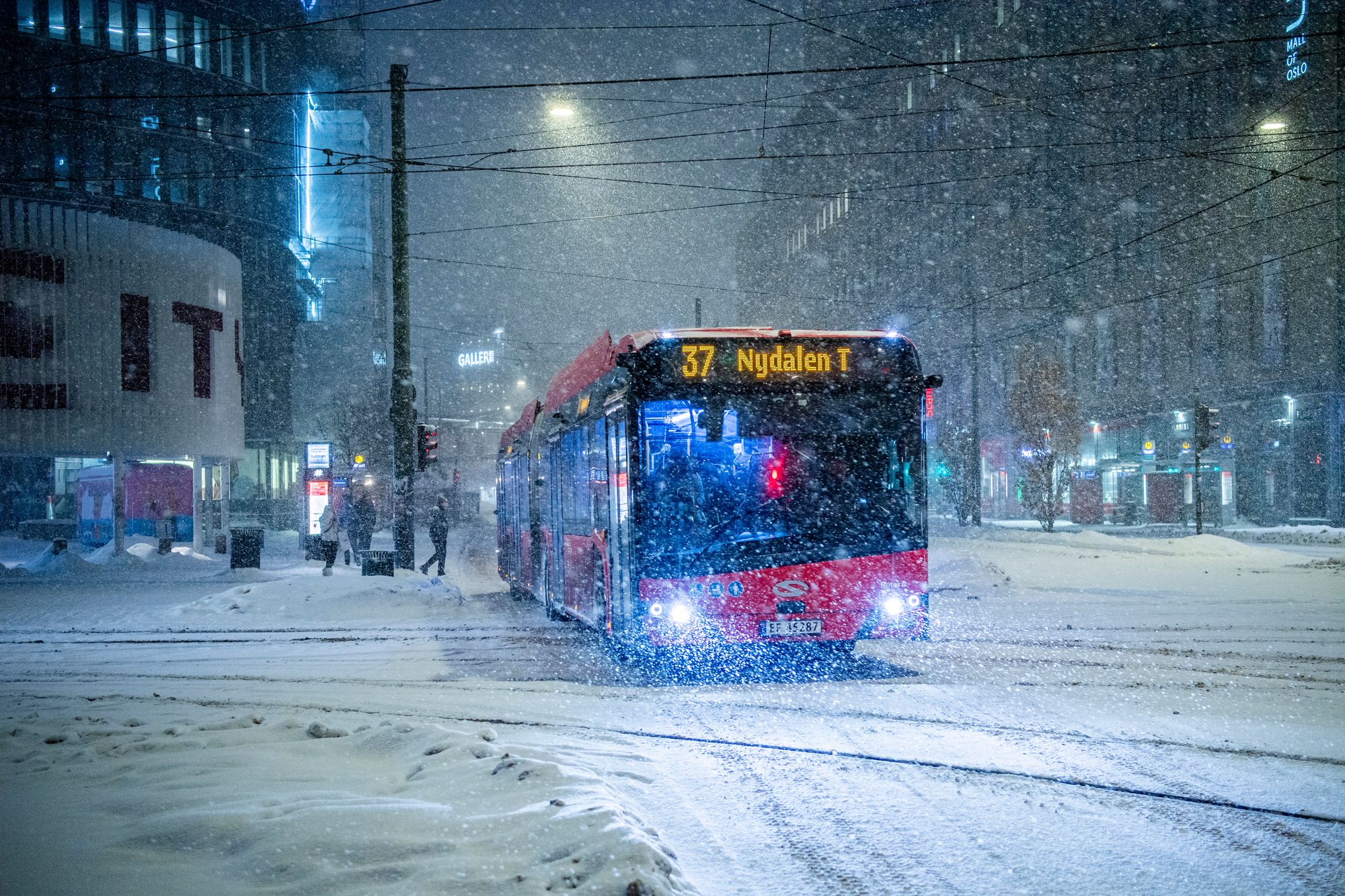 Denne uken kommer den første snøen til Oslo sentrum. 