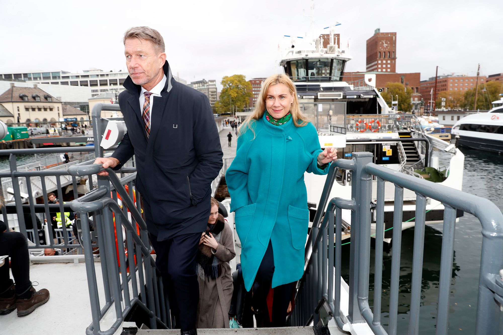 Energiminister Terje Aasland og EUs energikommissær Kadri Simson under et besøk i Oslo i 2022.