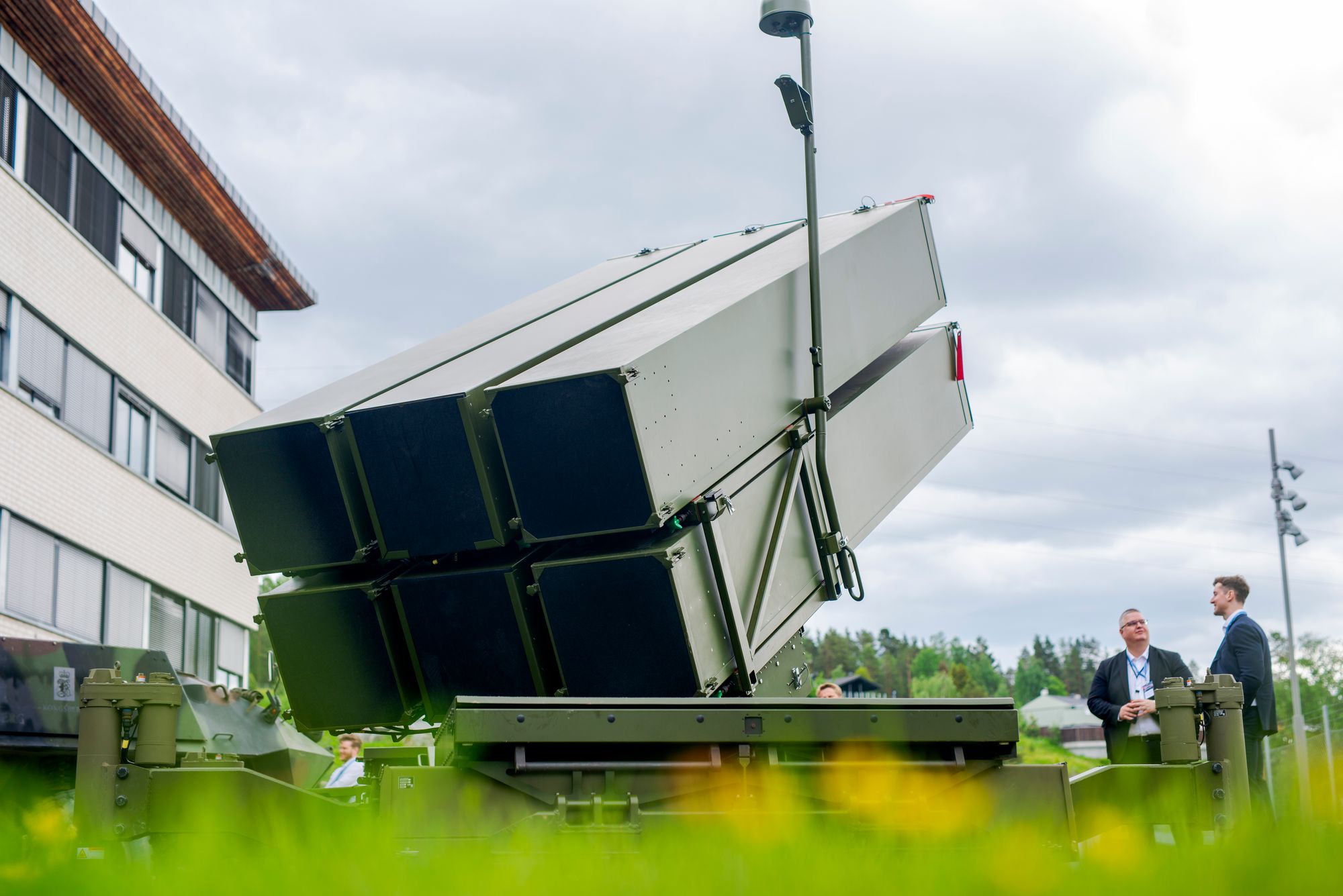 Kongsberg Gruppen stilte ut en Nasams utskiftingsrampe da de avholdt markedsdag tidligere i år.