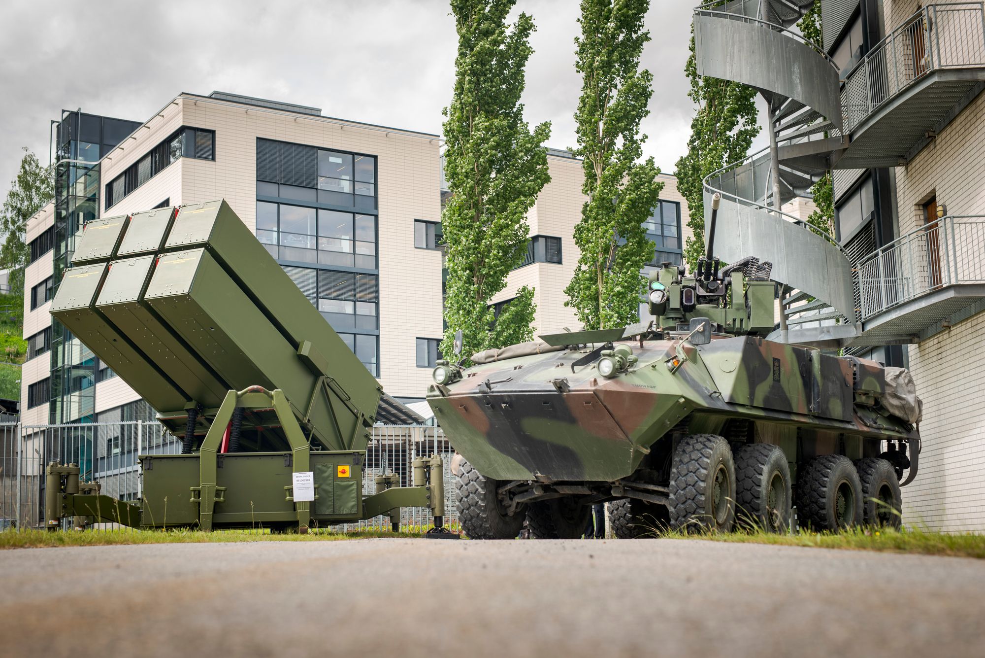 Aker og Kongsberg forsøker å påvirke anskaffelsen av langtrekkende presisjonsvåpen. Her fra Kongsberg-Gruppens markedsdag.