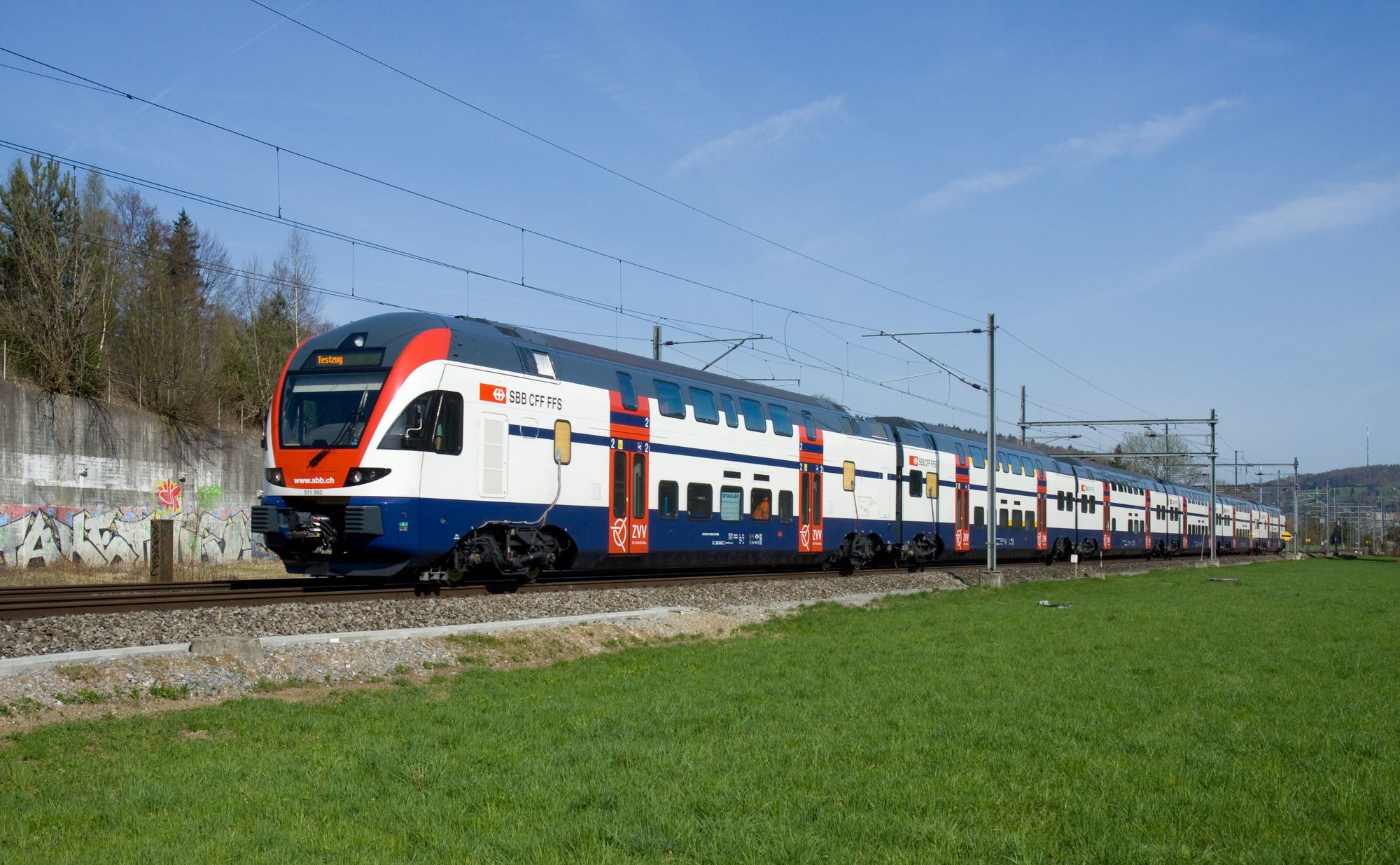 Toetasjes tog benyttes på S-banen i Zürich i Sveits