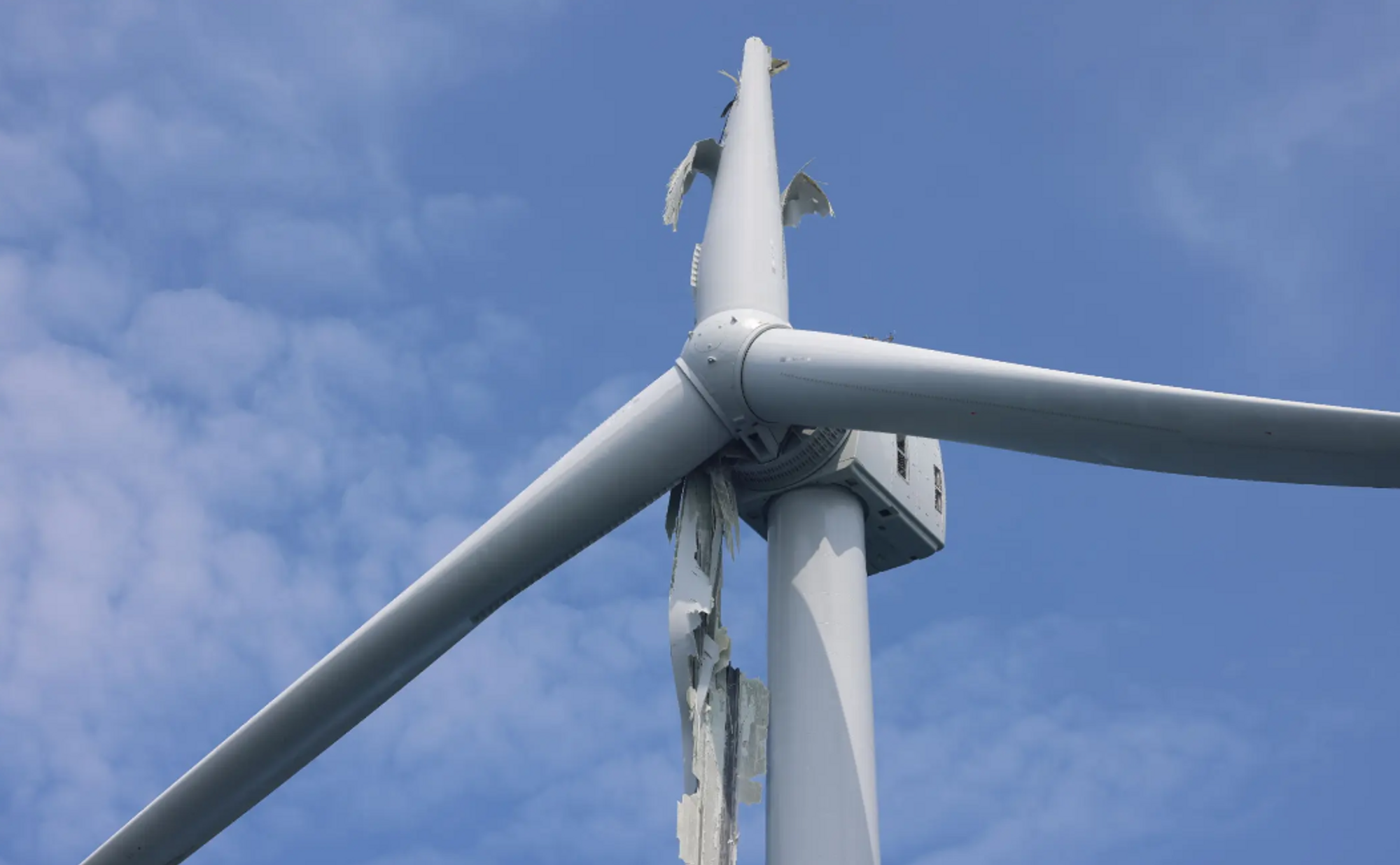 Et rotorblad ble ødelagt i vindparken Vineyard Wind 1.