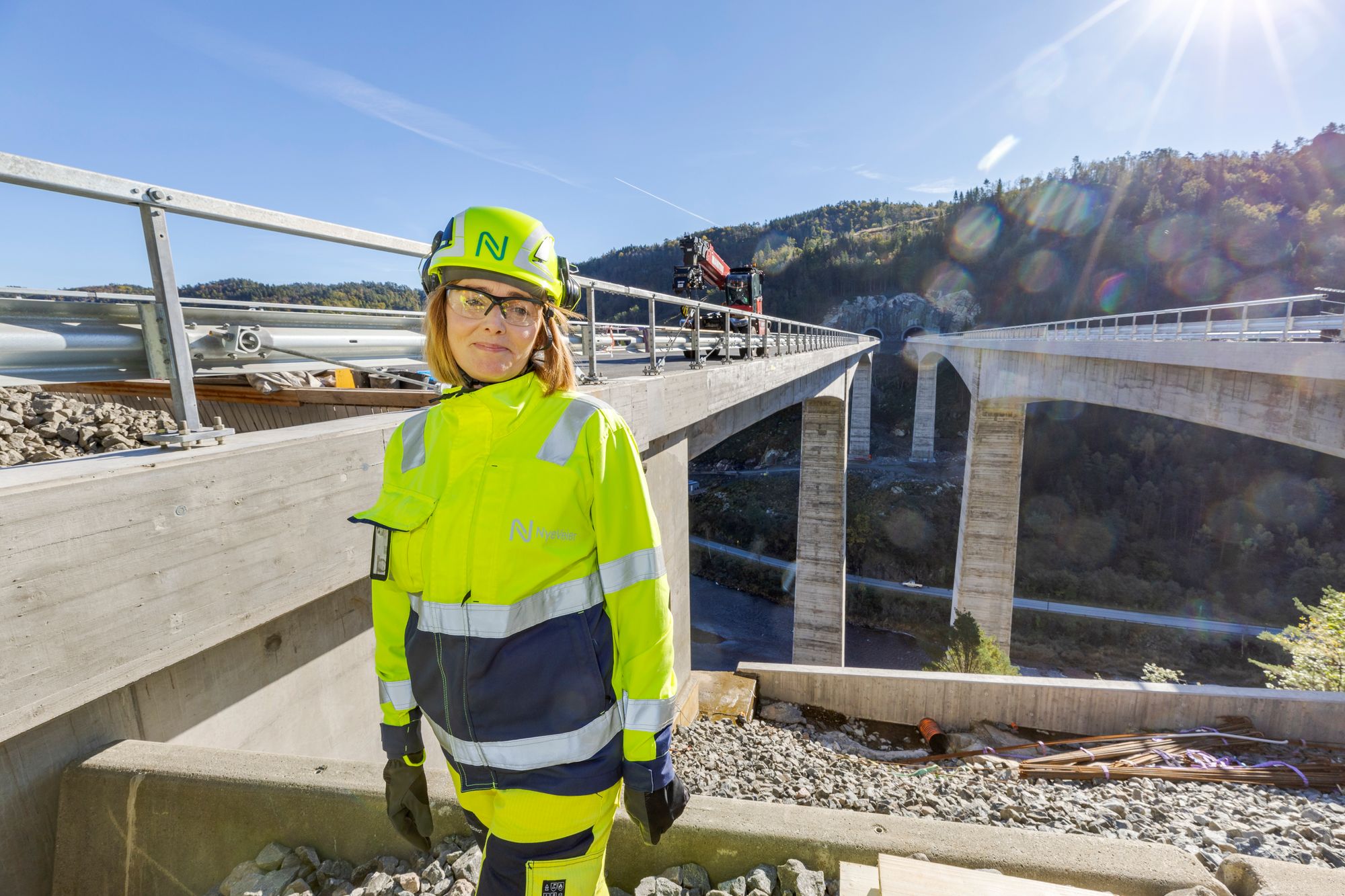 Audnedalen bru på E39 øst for Lyngdal blir 110 meter høy og dermed Sørlandets høyeste, ifølge Nye Veier.