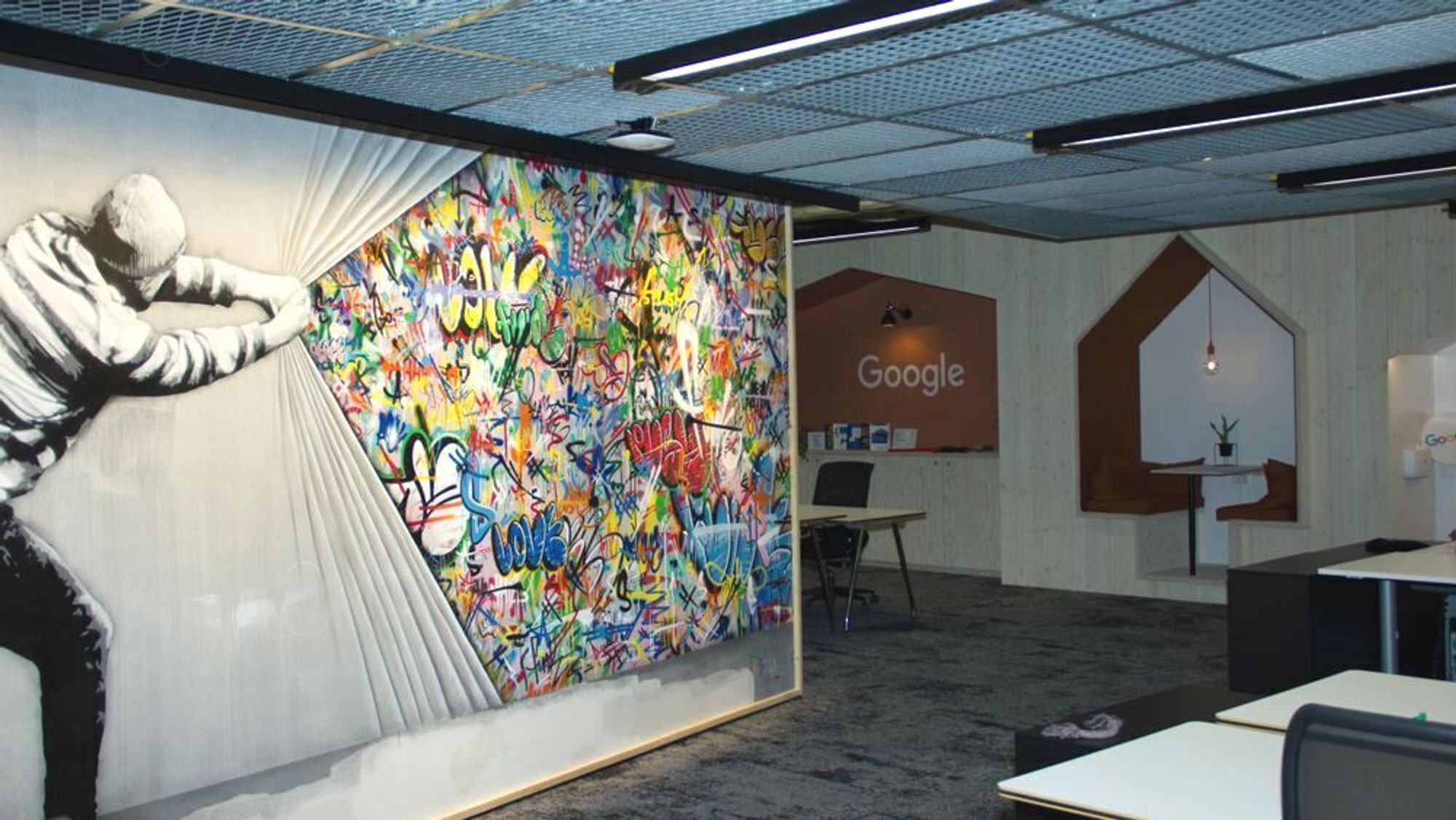 Google Norge er fortsatt en av Norges aller mest populære arbeidsgivere. Her fra lokalene til selskapet på Aker Brygge, fotografert i desember 2019. 