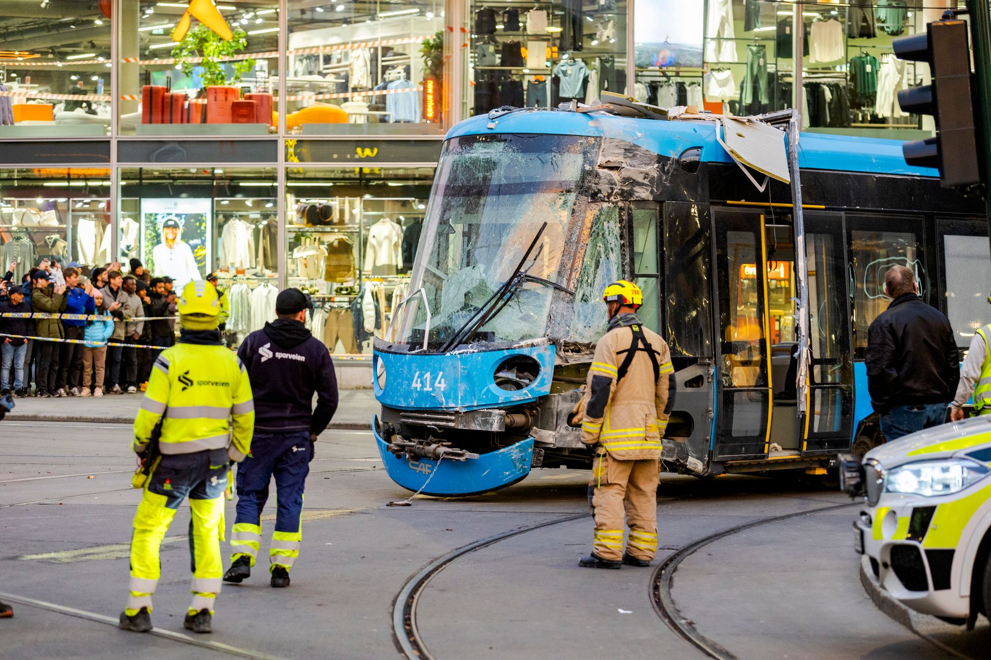 Trikkefører Thomas Stave mener det er svært uheldig at avsporingen skjedde i en sving. 