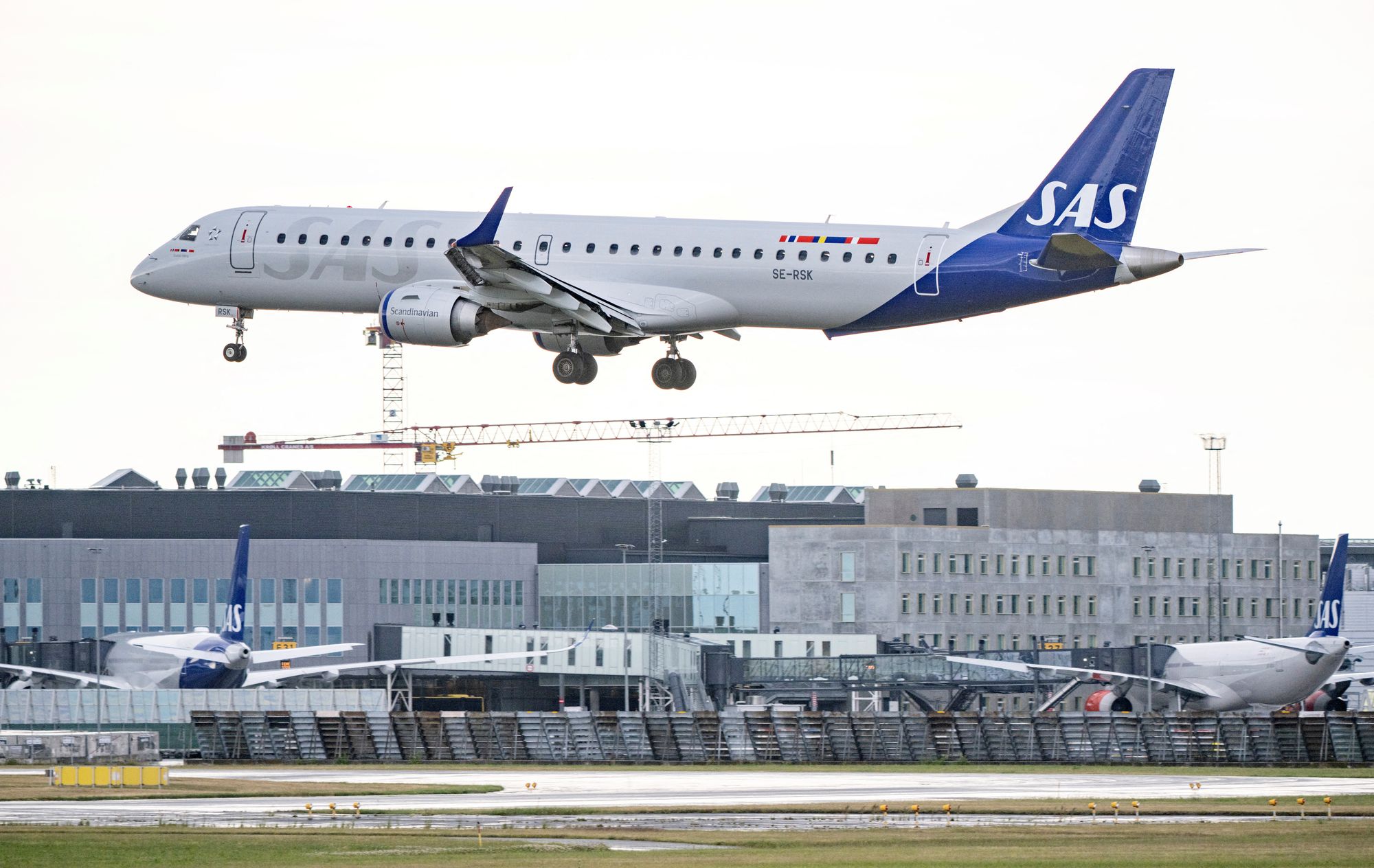 Trafikstyrelsen under Transportdepartementet er i ferd med å anskaffe et nytt system som skal erstatte det nåværende T-systemet fra 1990-tallet. Bildet viser et SAS-fly som lander på Kastrup.