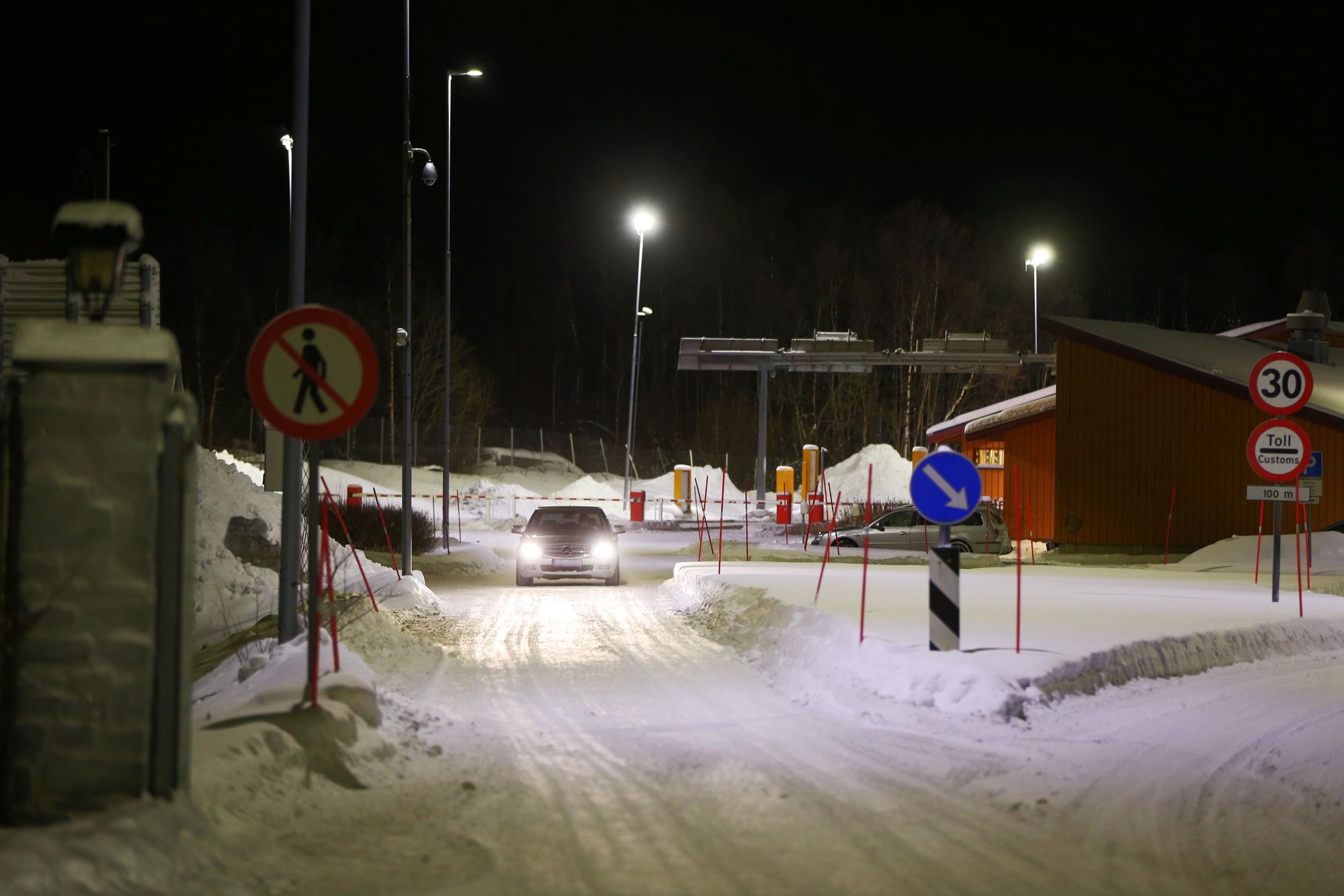 Grenseovergangen til Russland ved Storskog i Finnmark, like utenfor Kirkenes