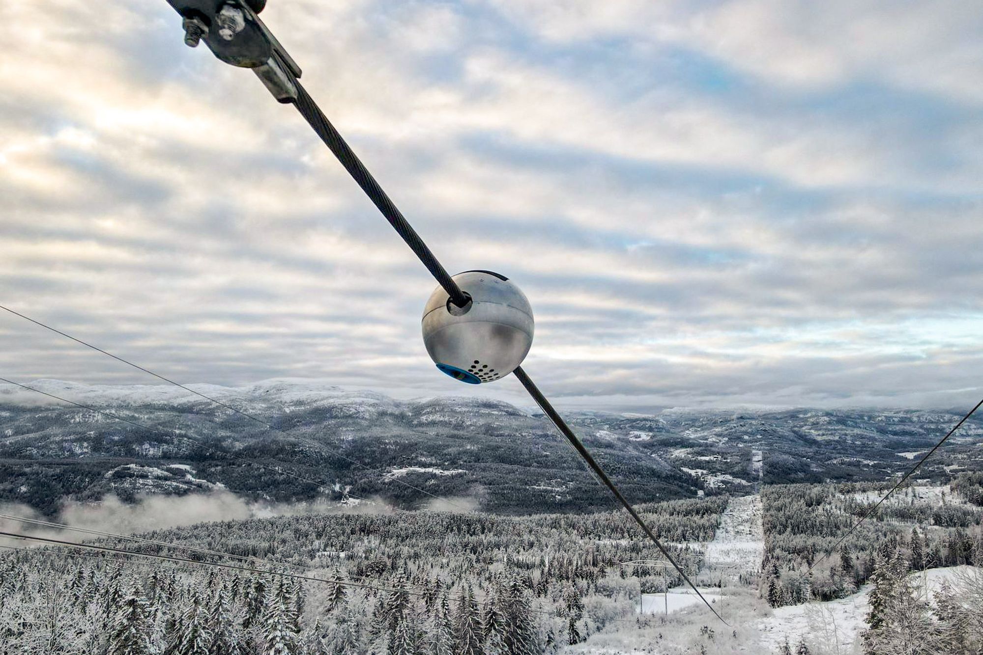 Neuronene er på størrelse med en bowlingkule og fulle av sensorer.