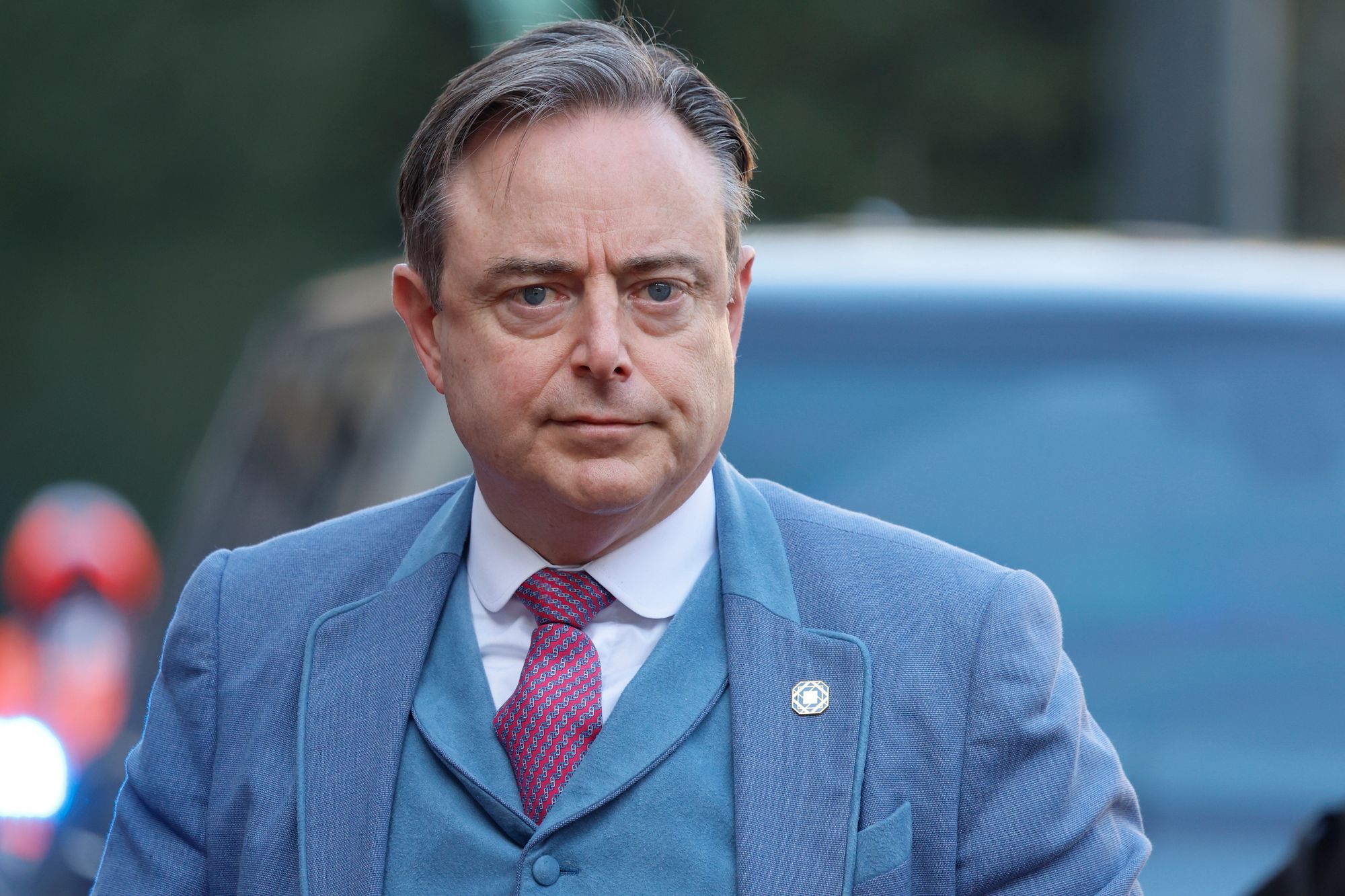 Belgias statsminister Bart De Wever ankommer et EU-toppmøte på Egmontpalasset i Brussel tidligere denne uken.