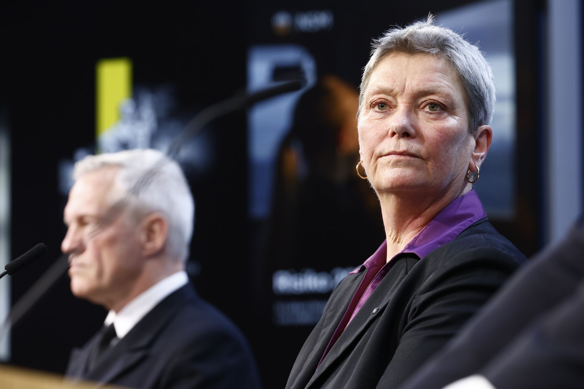 PST-sjef Beate Gangås under fremleggelsen av PSTs trusselvurdering for 2025.