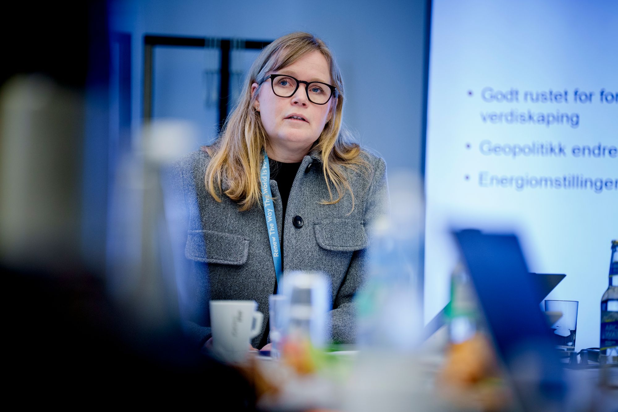 Konsernsjef Birgitte Ringstad Vartdal i Statkraft. Her under en kvartalspresentasjon for fjoråret.
