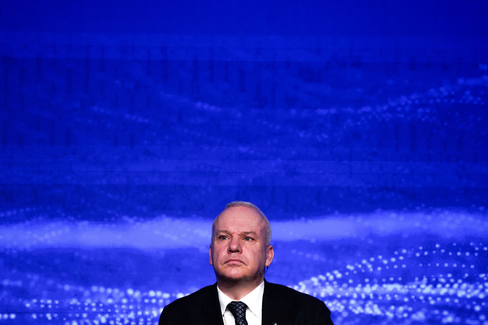 Konsernsjef i Equinor Anders Opedal under Oslo Energy Forum onsdag formiddag.