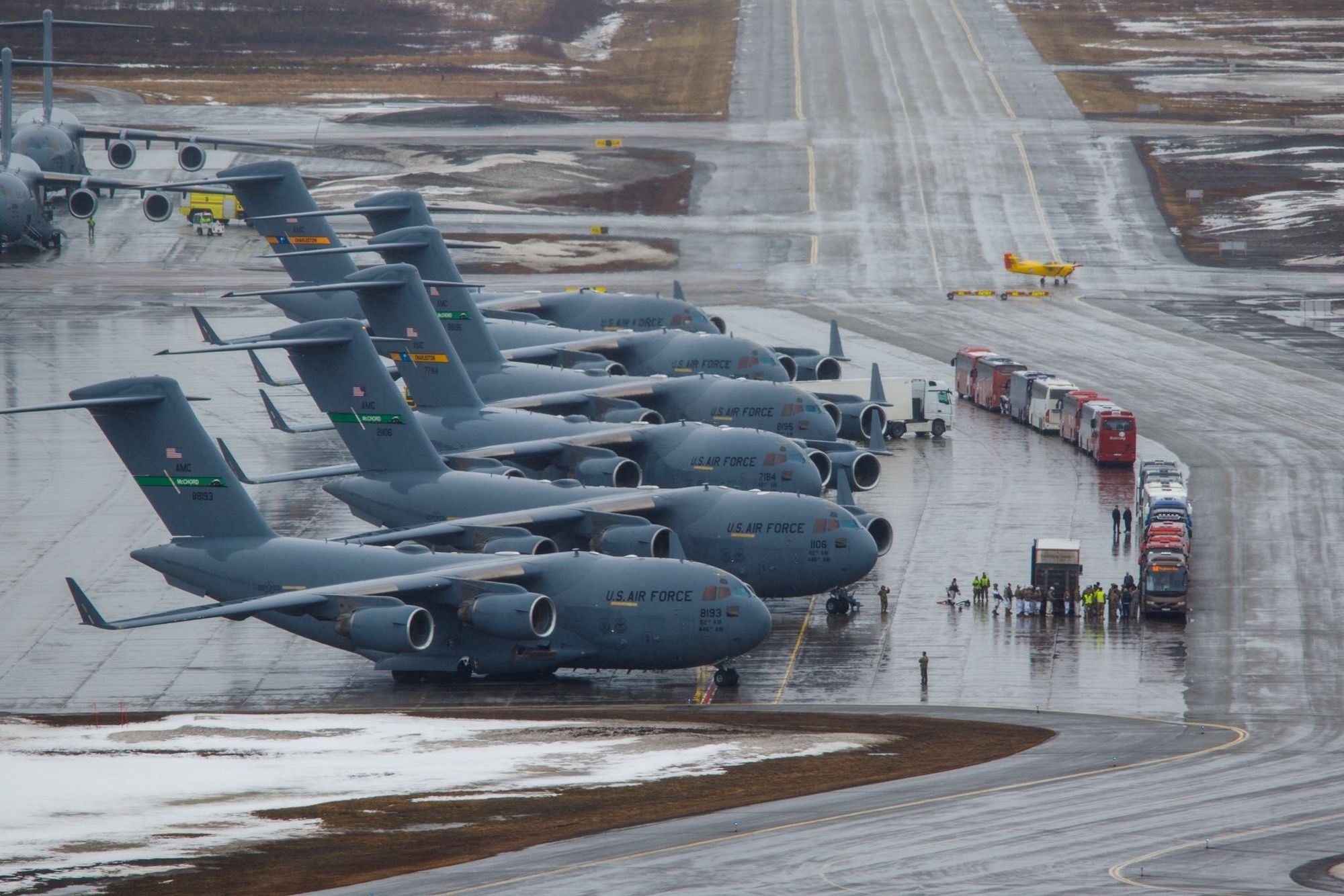 Amerikanske styrker fra U.S. Army i Alaska ankom denne uken Bardufoss i åtte C-17 Globemaster-fly fra 62nd og 437th Airlift Wing i U.S. Air Force for å delta i øvelse Swift Response 25.