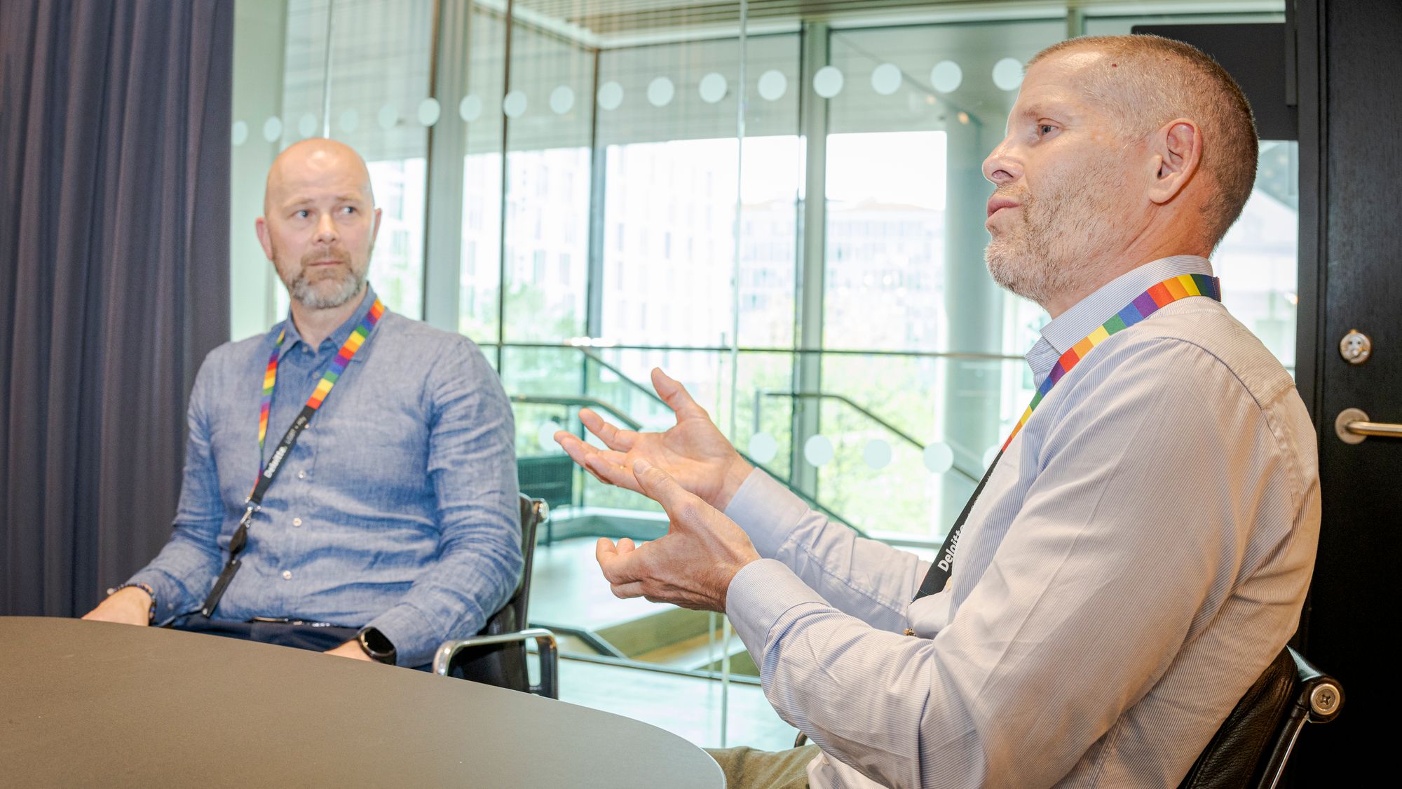 Deloitte-lederne, Øyvind Sæther og Jarle Moss Hildrum, mener begge at rekrutteringsprosessen vil bli totalendret av KI om få år.