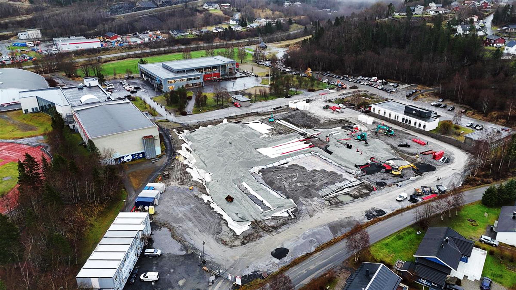 Steinmel energilager varme solfangere Mosjøen videregående Norconsult