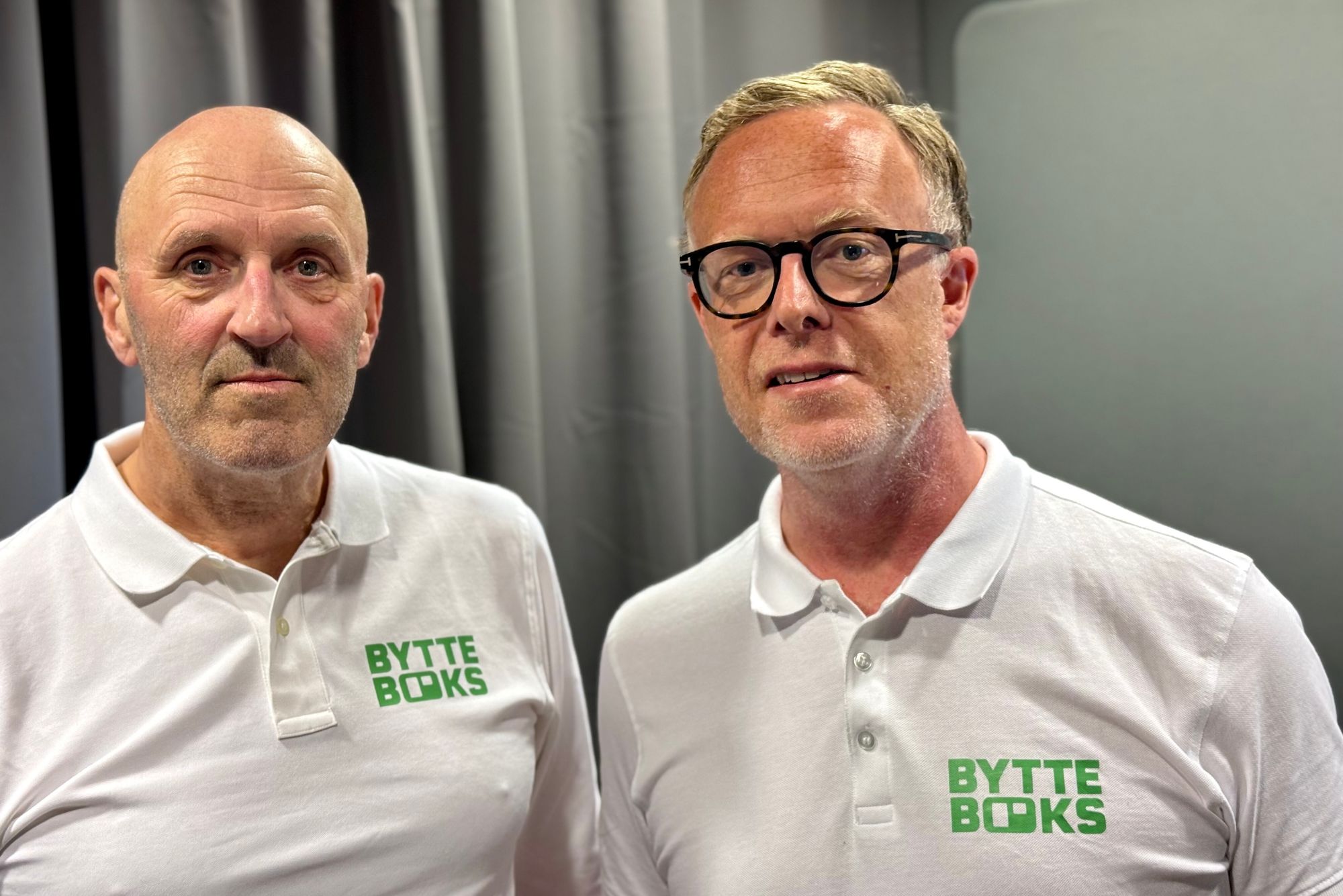 – Vi håper at det blir et skattkammer, sier Espen Eriksen (t.h.), som er grunnlegger av Bytteboks AS. Her med daglig leder Iver Sunnset,